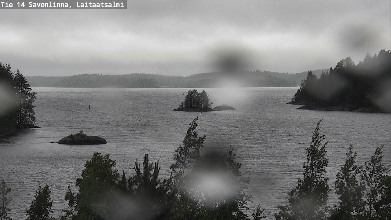 Weather Camera Image Road 14 Savonlinna, Laitaatsalmi, Savonlinna, Etelä-Savo