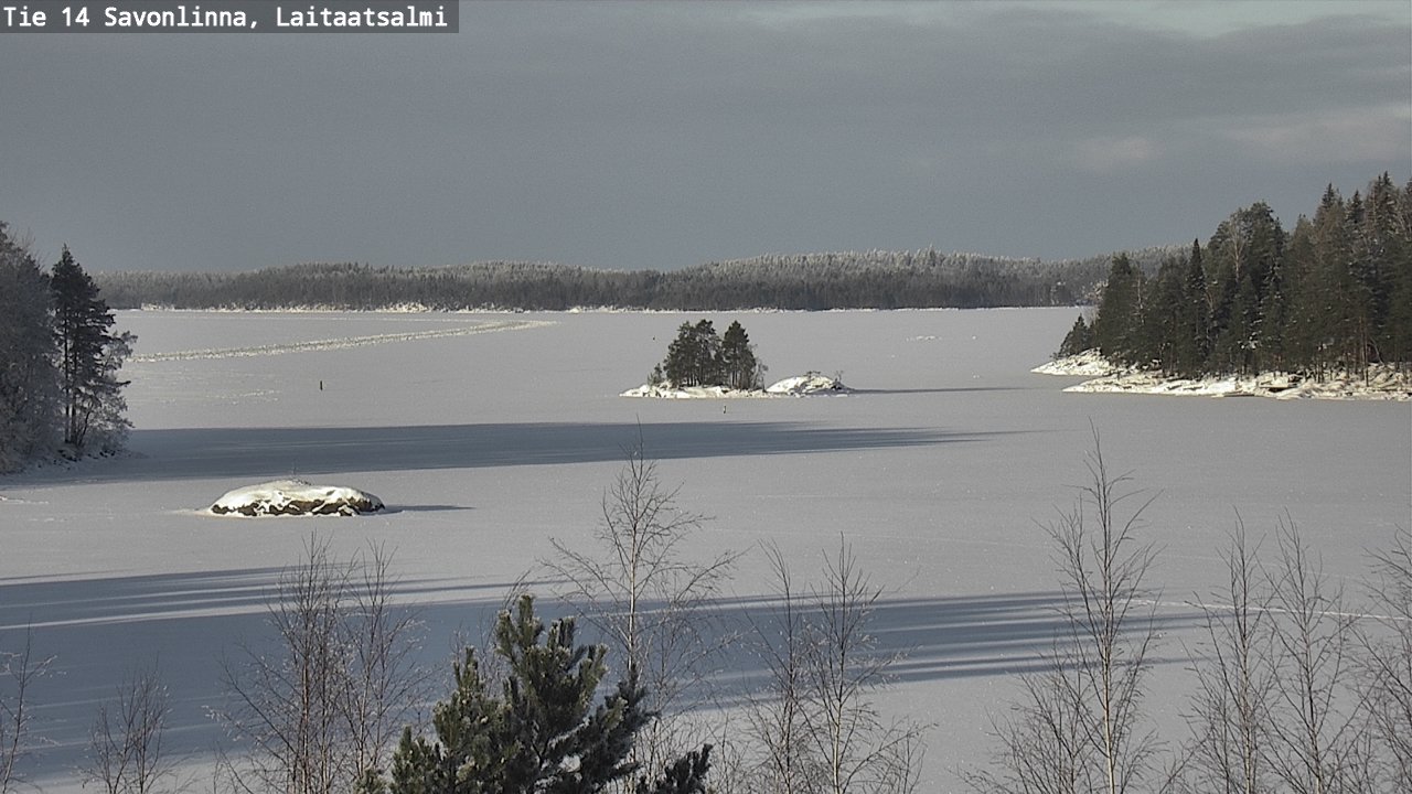 Weather Camera Image Väg 14 Nyslott, Laitaatsalmi, Savonlinna, Etelä-Savo