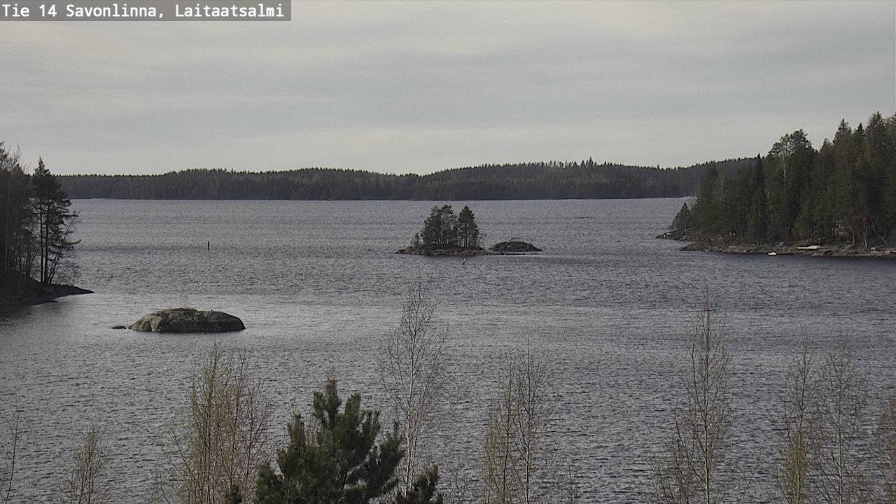 Weather Camera Image Väg 14 Nyslott, Laitaatsalmi, Savonlinna, Etelä-Savo