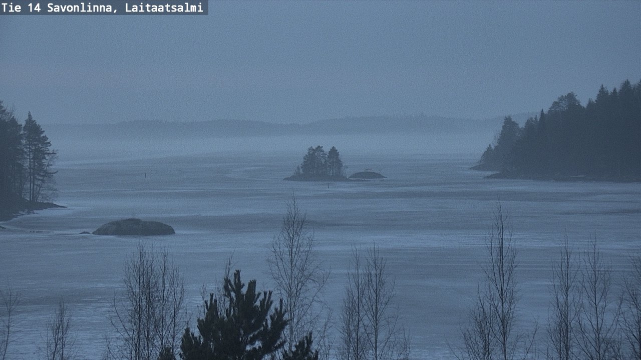 Weather Camera Image Väg 14 Nyslott, Laitaatsalmi, Savonlinna, Etelä-Savo