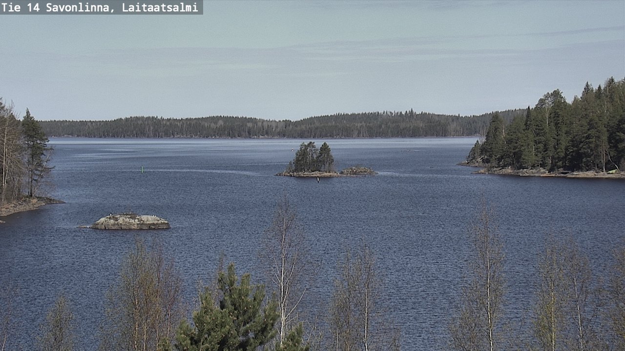 Weather Camera Image Road 14 Savonlinna, Laitaatsalmi, Savonlinna, Etelä-Savo