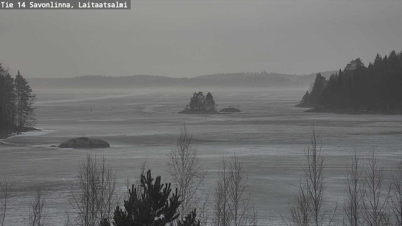 Weather Camera Image Väg 14 Nyslott, Laitaatsalmi, Savonlinna, Etelä-Savo