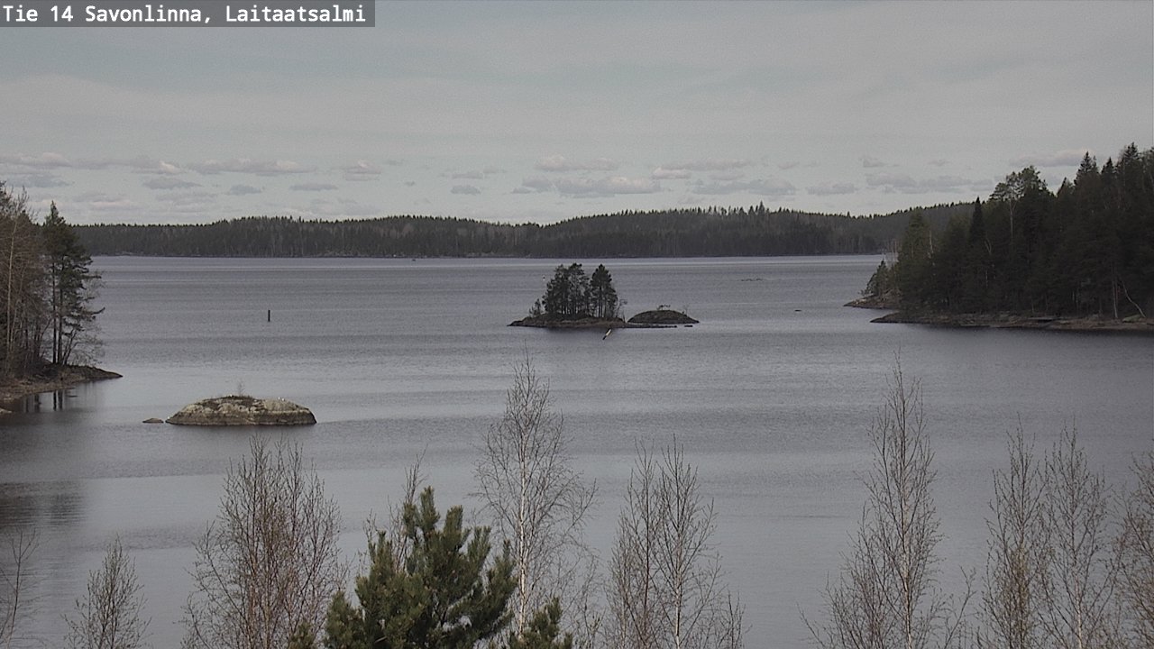 Weather Camera Image Väg 14 Nyslott, Laitaatsalmi, Savonlinna, Etelä-Savo