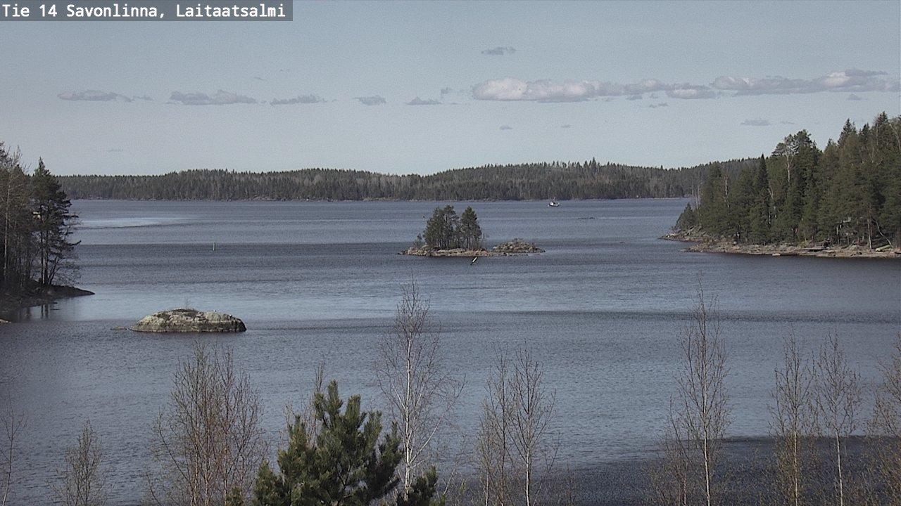 Weather Camera Image Väg 14 Nyslott, Laitaatsalmi, Savonlinna, Etelä-Savo