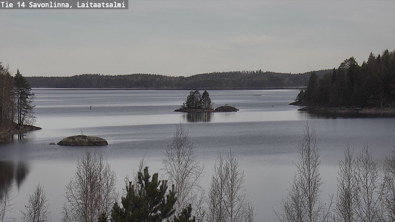 Weather Camera Image Väg 14 Nyslott, Laitaatsalmi, Savonlinna, Etelä-Savo