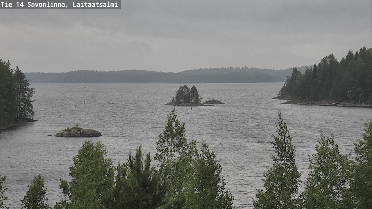 Weather Camera Image Väg 14 Nyslott, Laitaatsalmi, Savonlinna, Etelä-Savo