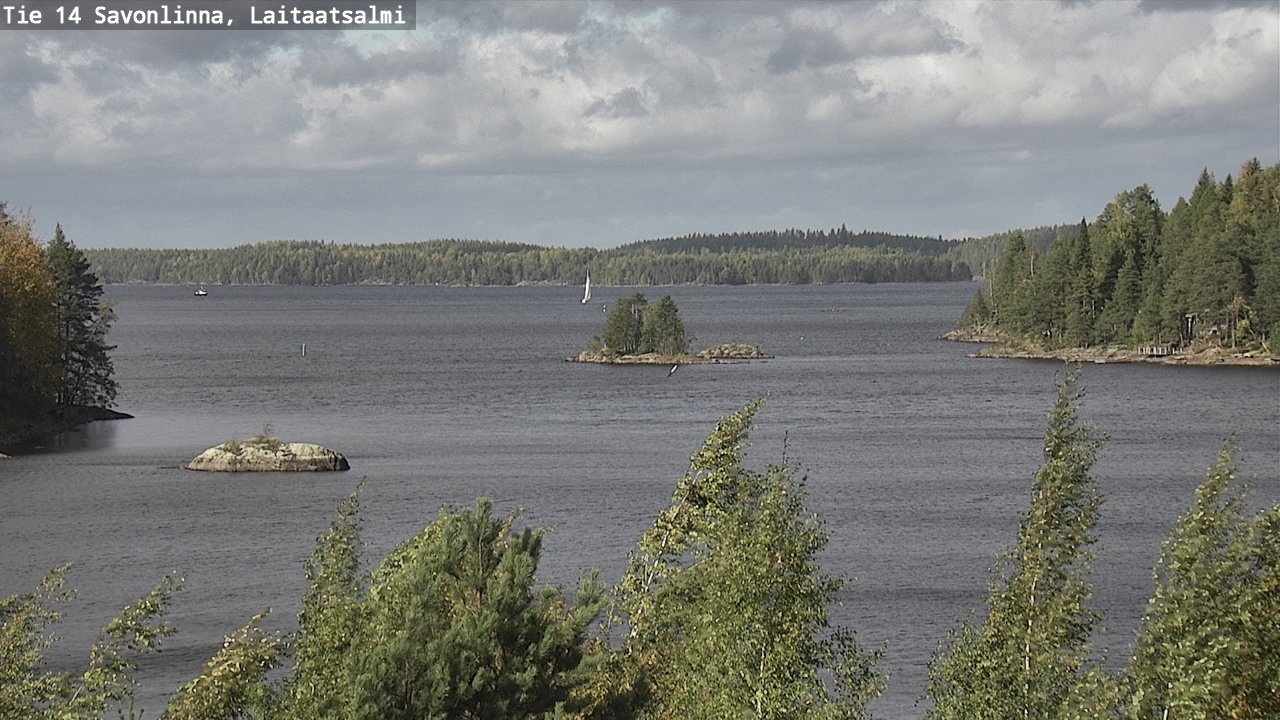 Weather Camera Image Väg 14 Nyslott, Laitaatsalmi, Savonlinna, Etelä-Savo