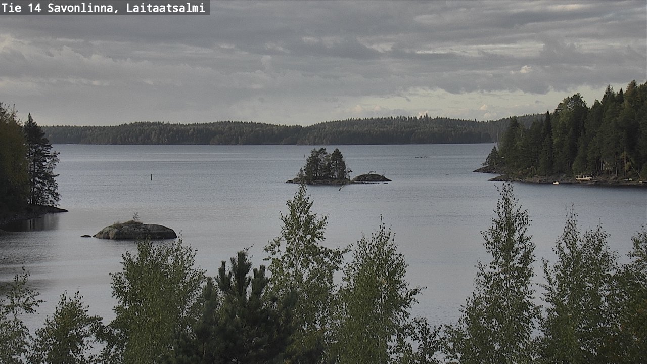 Weather Camera Image Väg 14 Nyslott, Laitaatsalmi, Savonlinna, Etelä-Savo