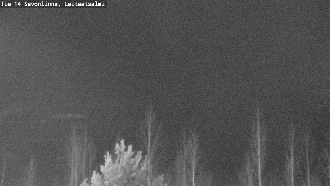 Weather Camera Image Väg 14 Nyslott, Laitaatsalmi, Savonlinna, Etelä-Savo