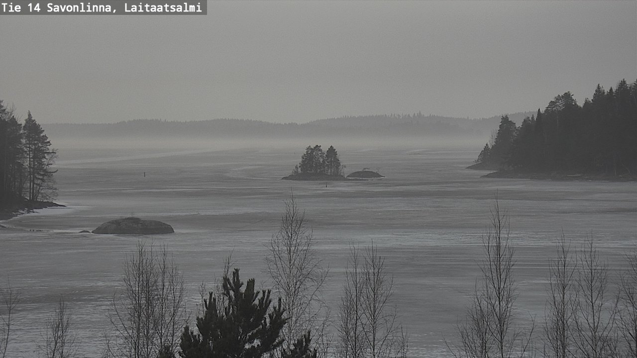 Weather Camera Image Väg 14 Nyslott, Laitaatsalmi, Savonlinna, Etelä-Savo