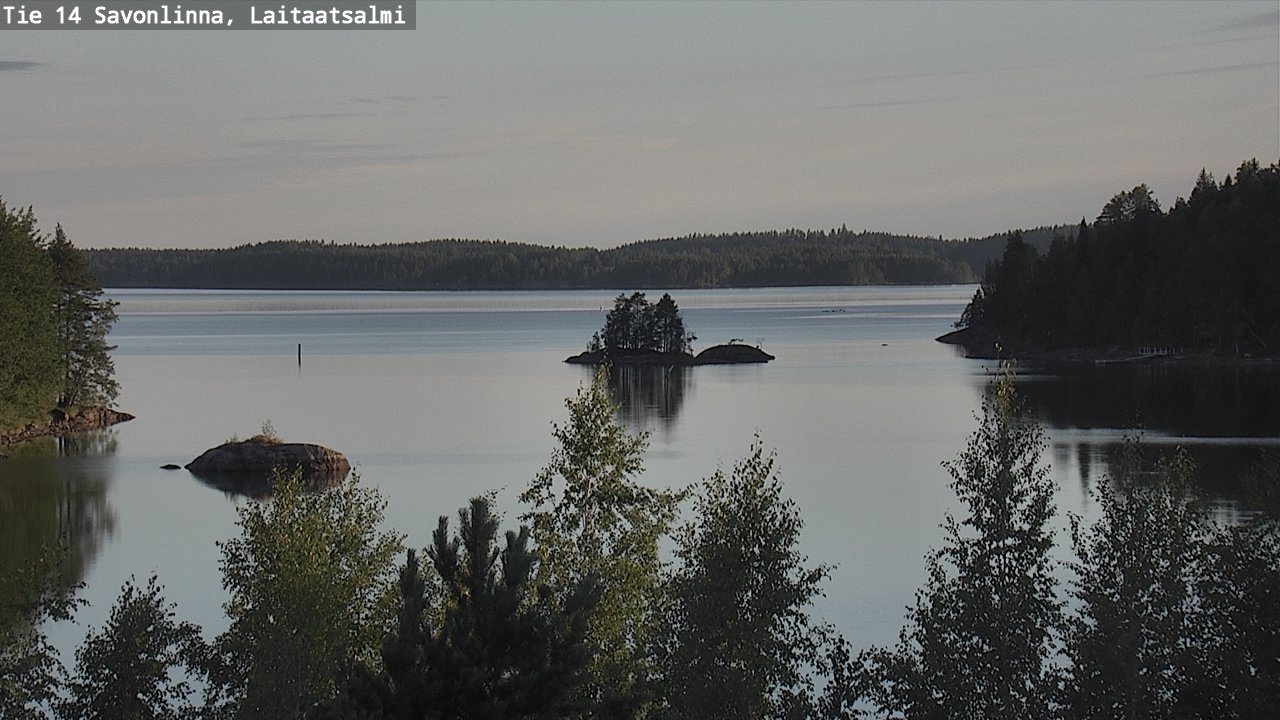 Weather Camera Image Road 14 Savonlinna, Laitaatsalmi, Savonlinna, Etelä-Savo