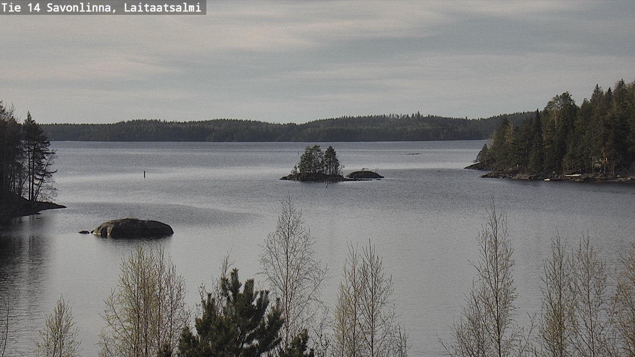 Weather Camera Image Väg 14 Nyslott, Laitaatsalmi, Savonlinna, Etelä-Savo