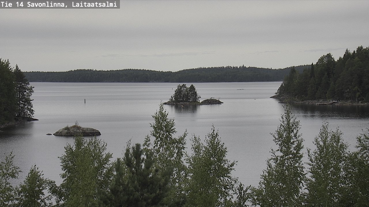 Weather Camera Image Road 14 Savonlinna, Laitaatsalmi, Savonlinna, Etelä-Savo