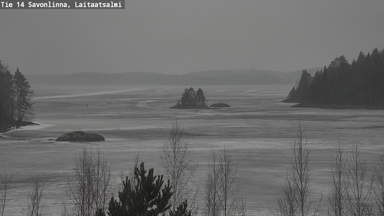Weather Camera Image Väg 14 Nyslott, Laitaatsalmi, Savonlinna, Etelä-Savo