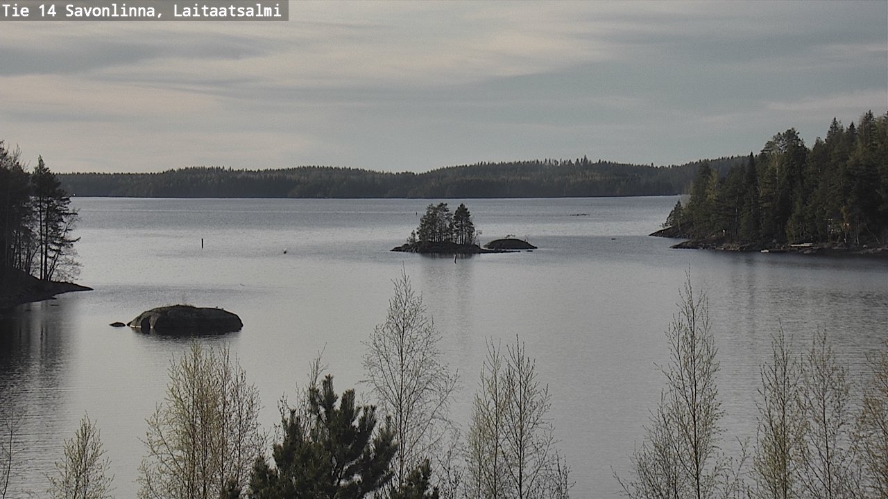 Weather Camera Image Väg 14 Nyslott, Laitaatsalmi, Savonlinna, Etelä-Savo