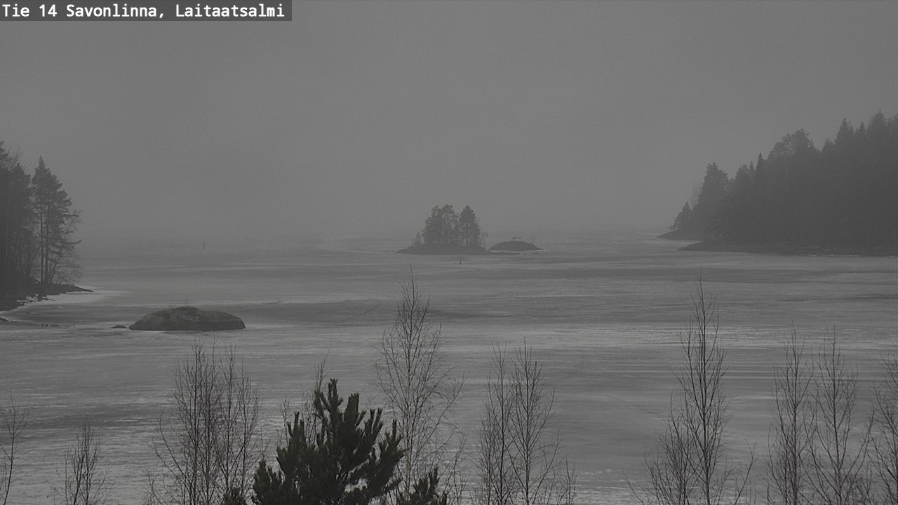 Weather Camera Image Väg 14 Nyslott, Laitaatsalmi, Savonlinna, Etelä-Savo