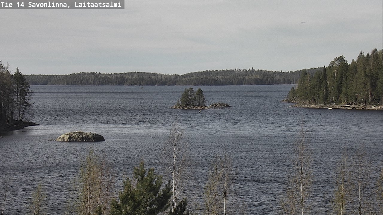 Weather Camera Image Väg 14 Nyslott, Laitaatsalmi, Savonlinna, Etelä-Savo