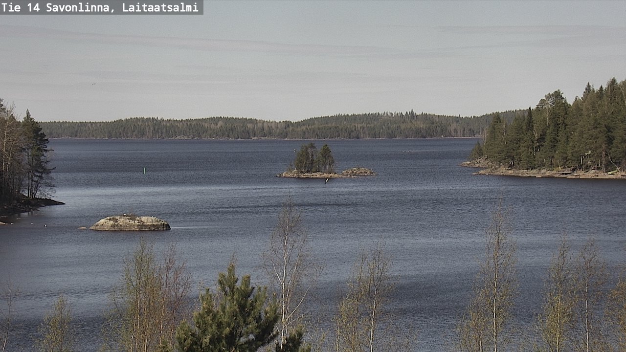 Weather Camera Image Road 14 Savonlinna, Laitaatsalmi, Savonlinna, Etelä-Savo