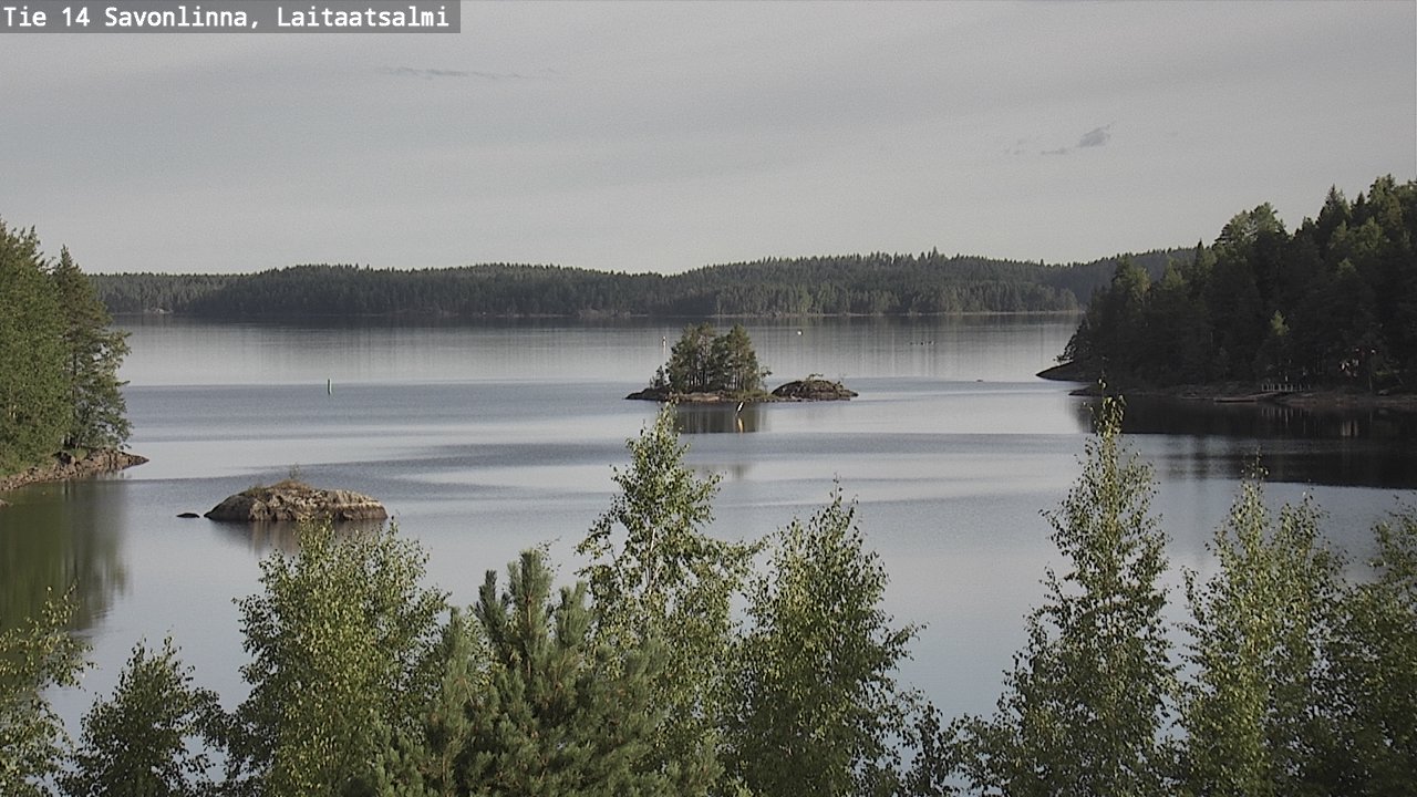 Weather Camera Image Road 14 Savonlinna, Laitaatsalmi, Savonlinna, Etelä-Savo