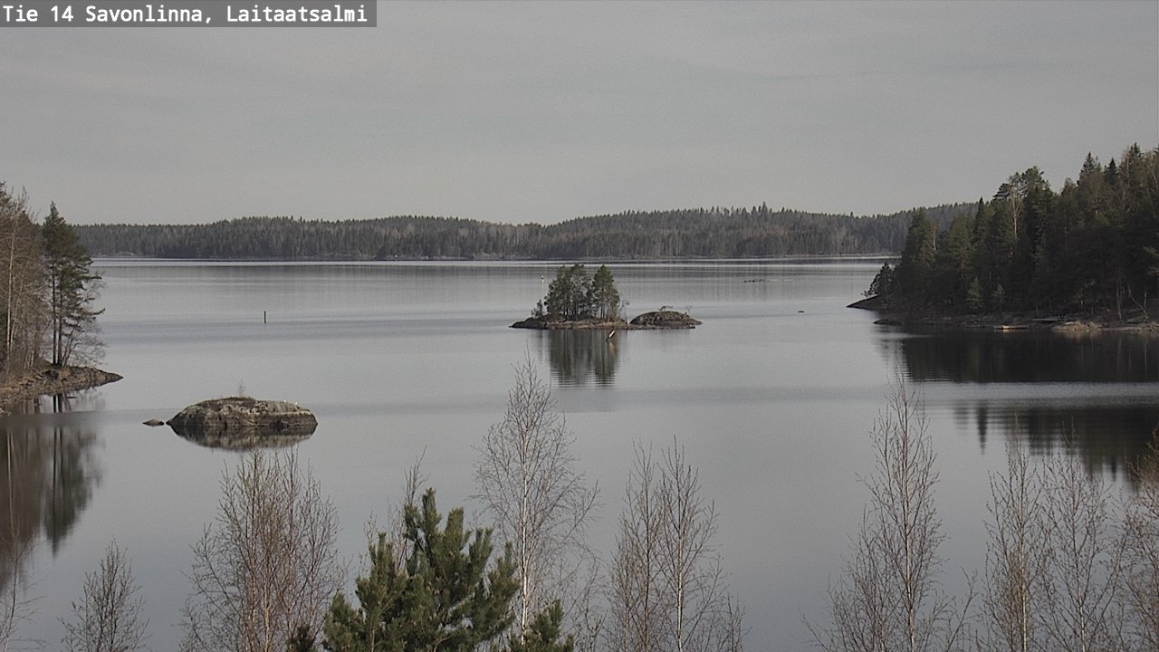Weather Camera Image Väg 14 Nyslott, Laitaatsalmi, Savonlinna, Etelä-Savo