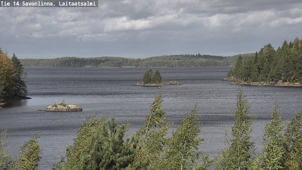 Weather Camera Image Väg 14 Nyslott, Laitaatsalmi, Savonlinna, Etelä-Savo