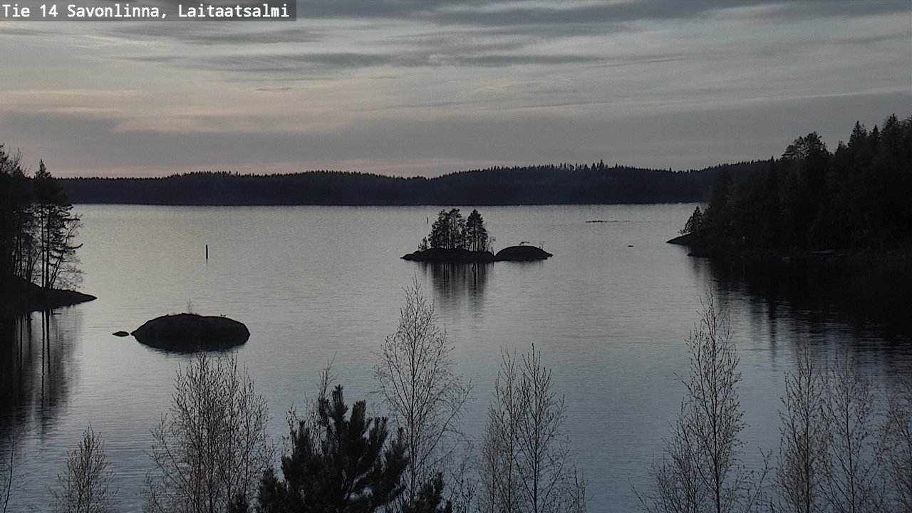 Weather Camera Image Väg 14 Nyslott, Laitaatsalmi, Savonlinna, Etelä-Savo