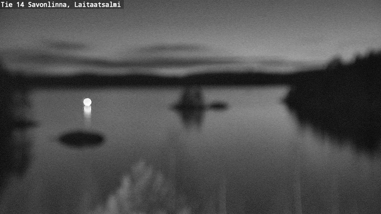 Weather Camera Image Väg 14 Nyslott, Laitaatsalmi, Savonlinna, Etelä-Savo