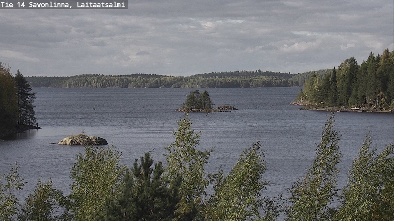 Weather Camera Image Väg 14 Nyslott, Laitaatsalmi, Savonlinna, Etelä-Savo