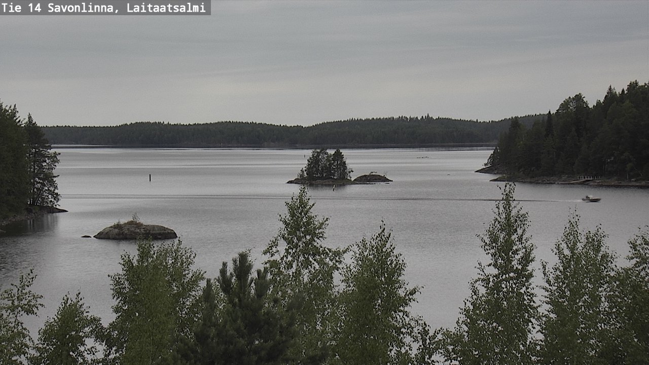 Weather Camera Image Road 14 Savonlinna, Laitaatsalmi, Savonlinna, Etelä-Savo