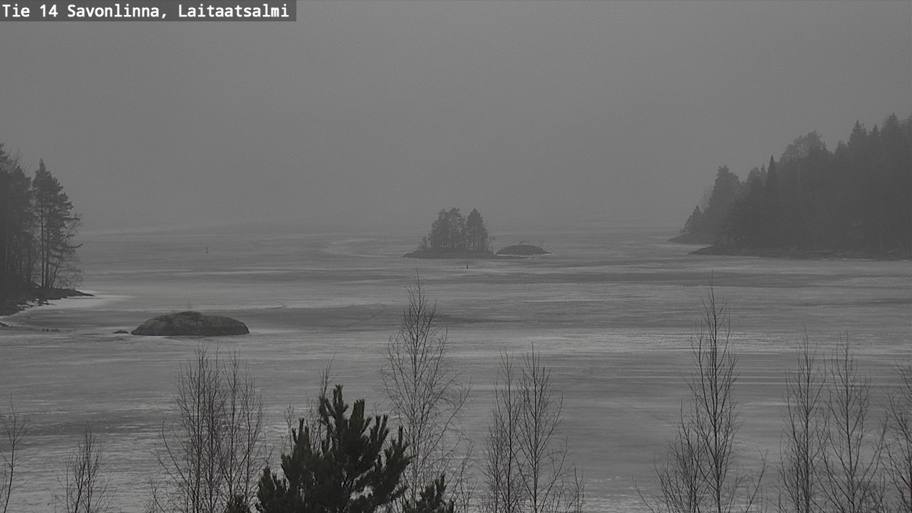 Weather Camera Image Väg 14 Nyslott, Laitaatsalmi, Savonlinna, Etelä-Savo