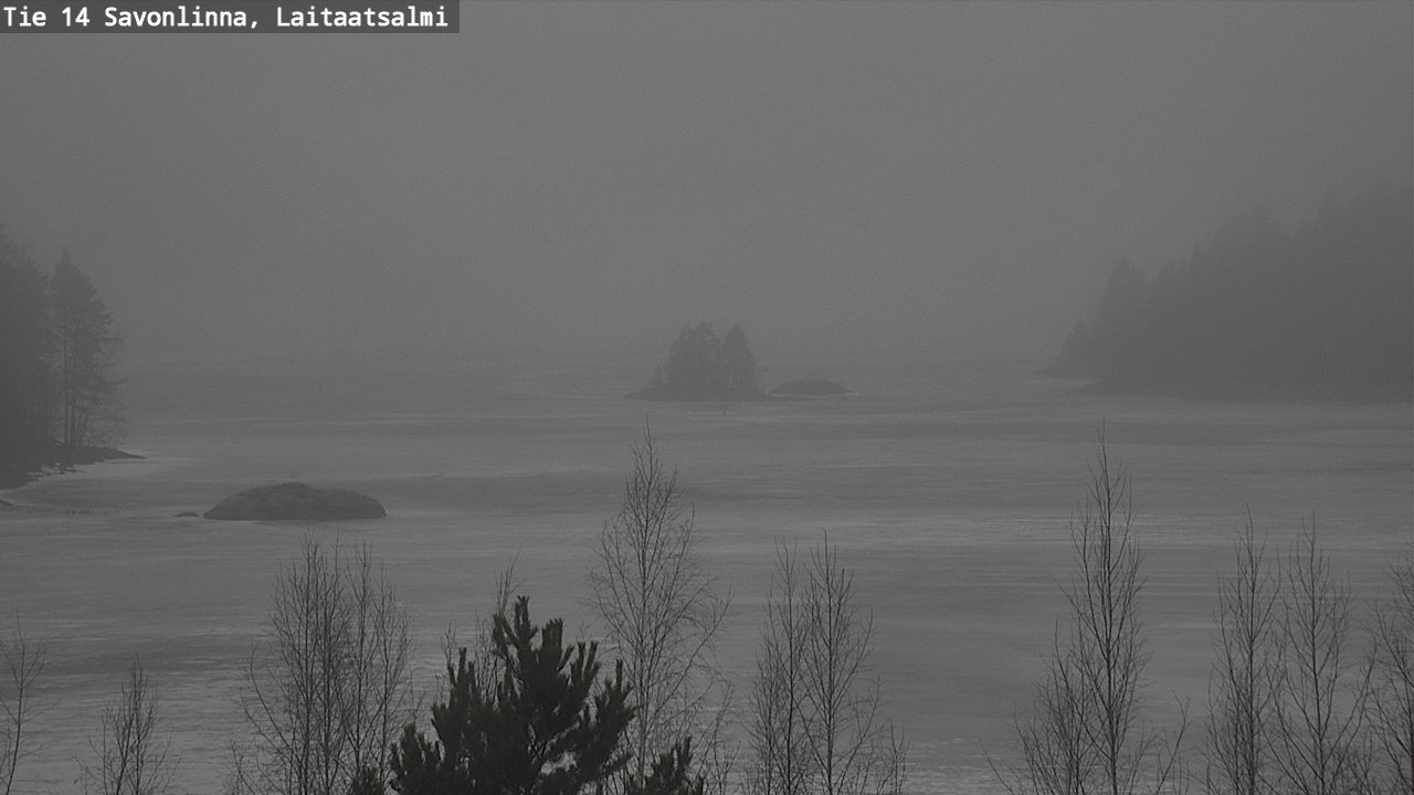 Weather Camera Image Road 14 Savonlinna, Laitaatsalmi, Savonlinna, Etelä-Savo