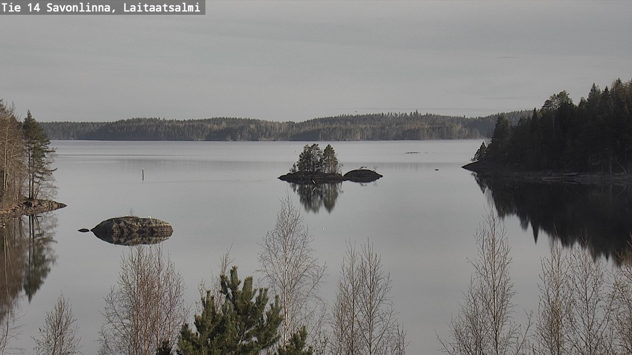 Weather Camera Image Väg 14 Nyslott, Laitaatsalmi, Savonlinna, Etelä-Savo
