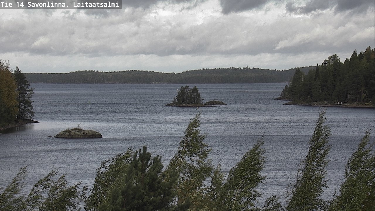 Weather Camera Image Väg 14 Nyslott, Laitaatsalmi, Savonlinna, Etelä-Savo