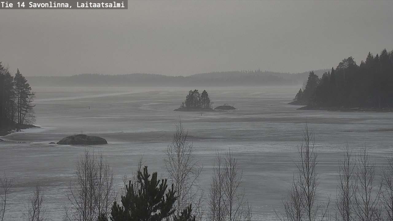 Weather Camera Image Väg 14 Nyslott, Laitaatsalmi, Savonlinna, Etelä-Savo