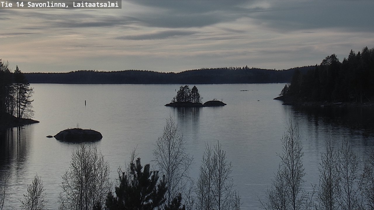 Weather Camera Image Väg 14 Nyslott, Laitaatsalmi, Savonlinna, Etelä-Savo