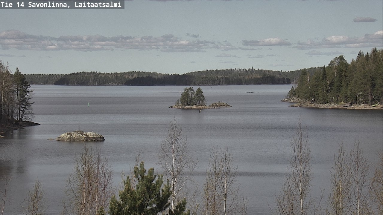 Weather Camera Image Väg 14 Nyslott, Laitaatsalmi, Savonlinna, Etelä-Savo