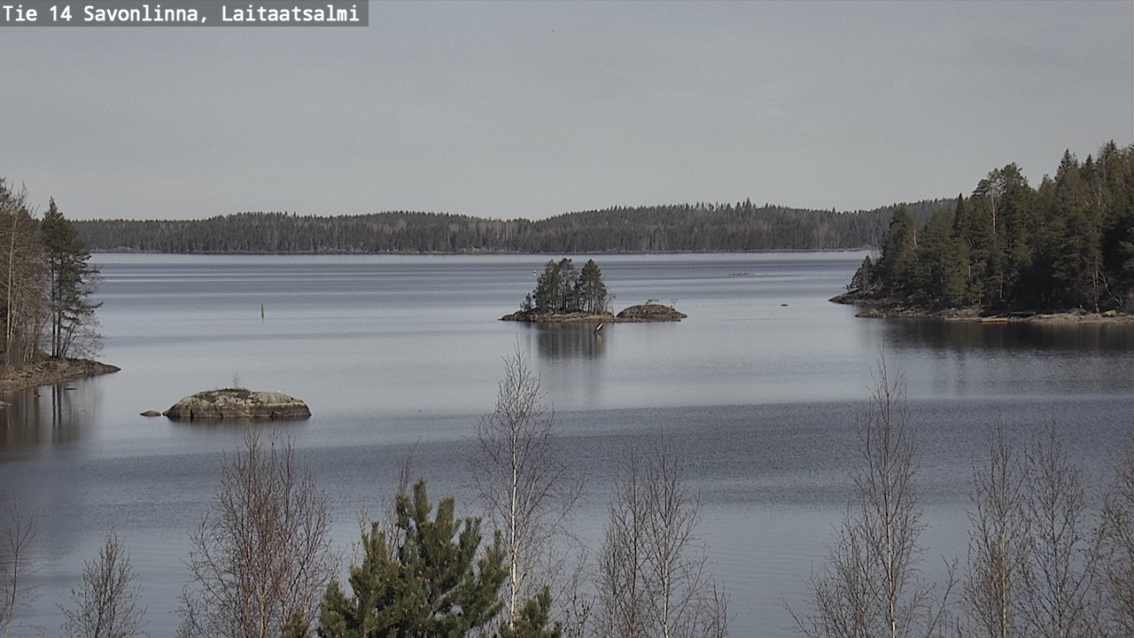 Weather Camera Image Väg 14 Nyslott, Laitaatsalmi, Savonlinna, Etelä-Savo