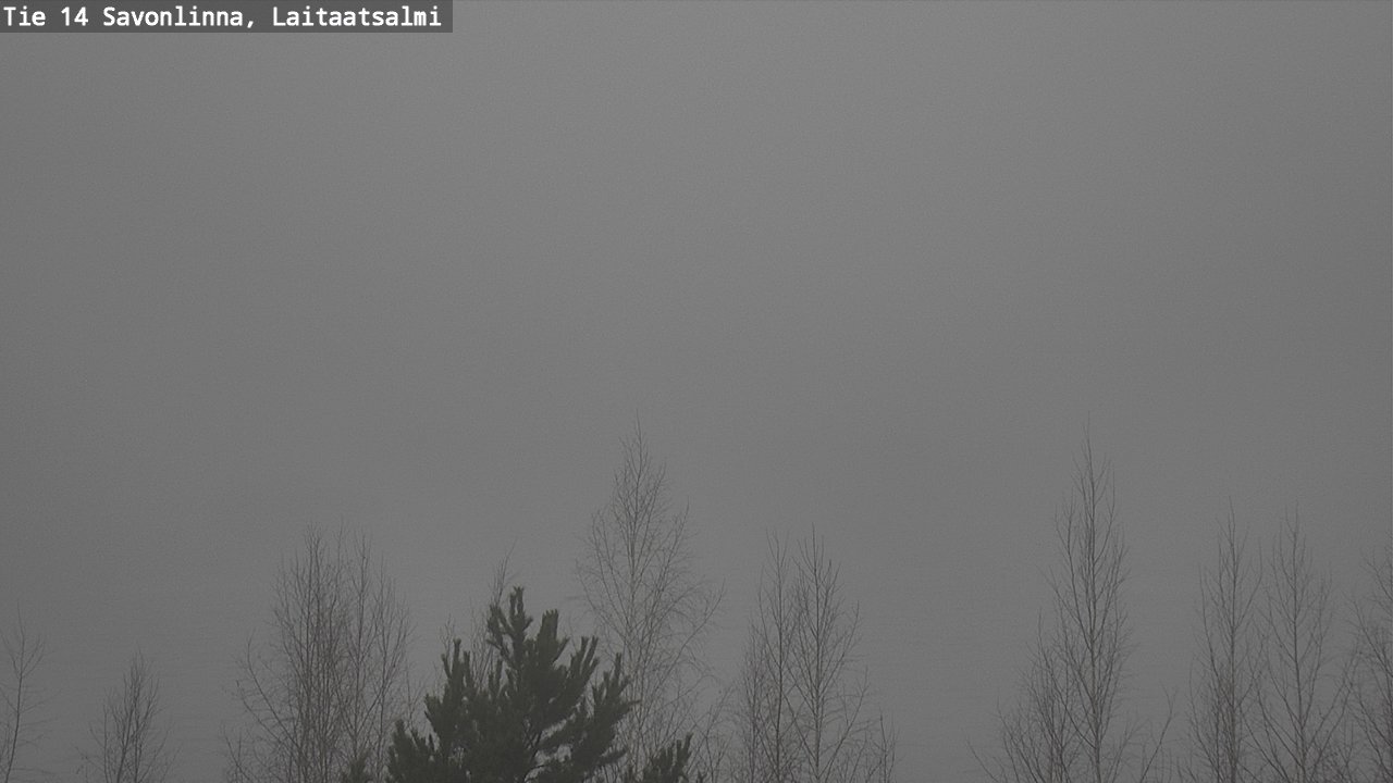 Weather Camera Image Väg 14 Nyslott, Laitaatsalmi, Savonlinna, Etelä-Savo