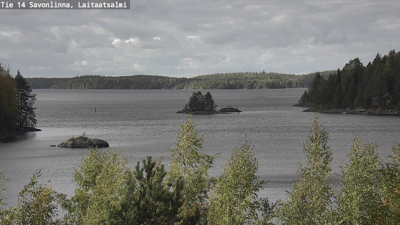 Weather Camera Image Väg 14 Nyslott, Laitaatsalmi, Savonlinna, Etelä-Savo