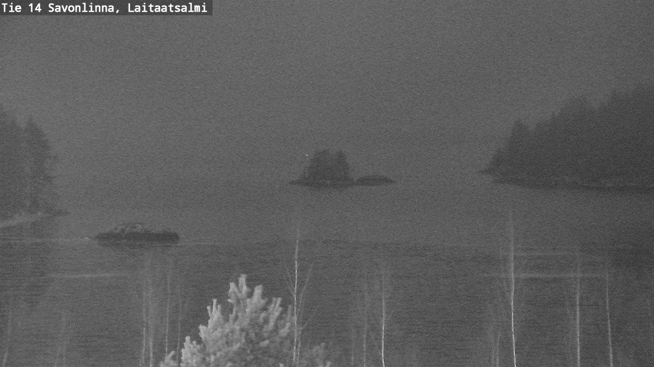 Weather Camera Image Väg 14 Nyslott, Laitaatsalmi, Savonlinna, Etelä-Savo