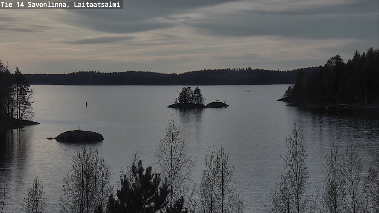 Weather Camera Image Väg 14 Nyslott, Laitaatsalmi, Savonlinna, Etelä-Savo