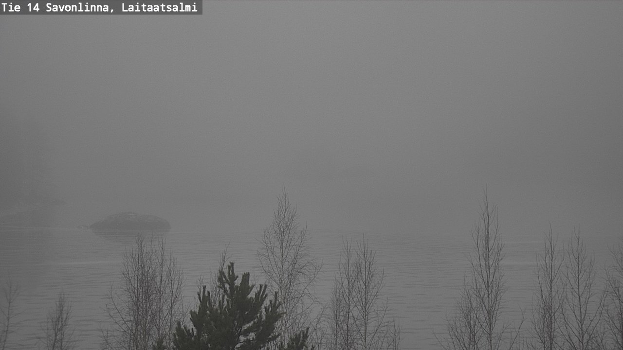 Weather Camera Image Väg 14 Nyslott, Laitaatsalmi, Savonlinna, Etelä-Savo
