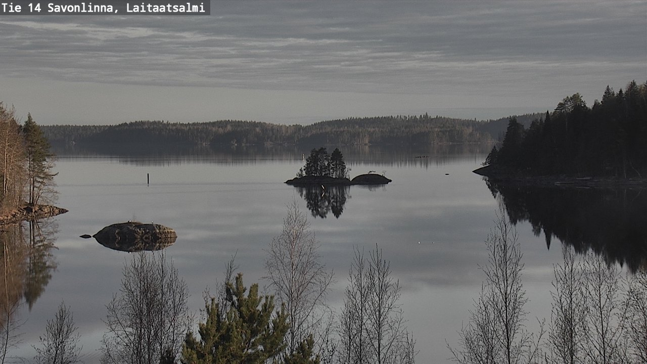 Weather Camera Image Väg 14 Nyslott, Laitaatsalmi, Savonlinna, Etelä-Savo