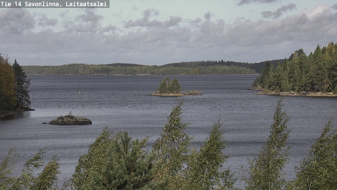 Weather Camera Image Väg 14 Nyslott, Laitaatsalmi, Savonlinna, Etelä-Savo