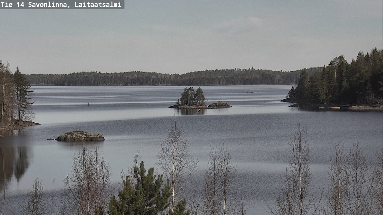 Weather Camera Image Väg 14 Nyslott, Laitaatsalmi, Savonlinna, Etelä-Savo