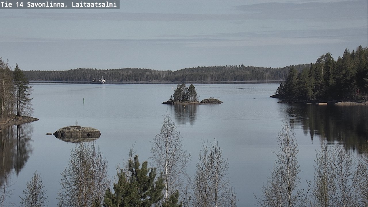 Weather Camera Image Road 14 Savonlinna, Laitaatsalmi, Savonlinna, Etelä-Savo