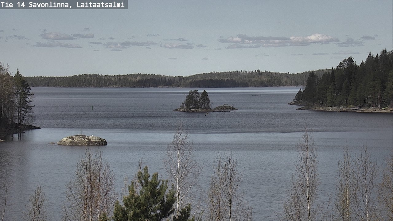 Weather Camera Image Väg 14 Nyslott, Laitaatsalmi, Savonlinna, Etelä-Savo