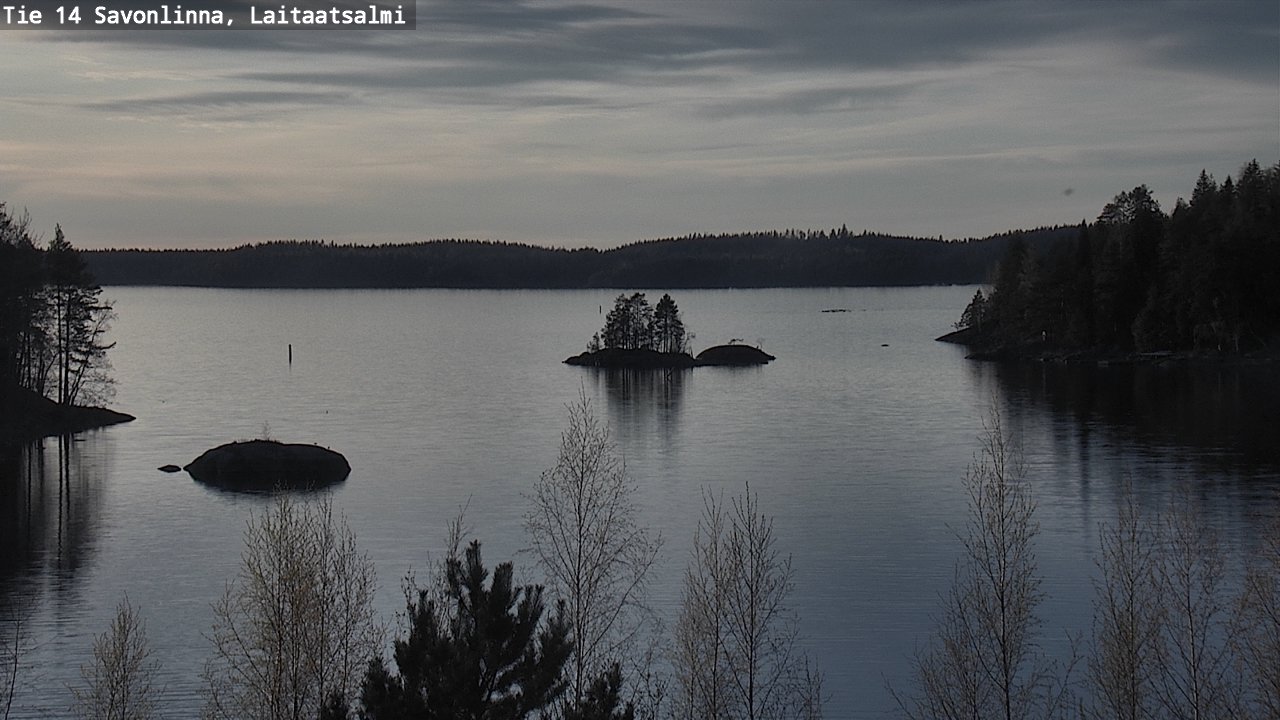 Weather Camera Image Väg 14 Nyslott, Laitaatsalmi, Savonlinna, Etelä-Savo