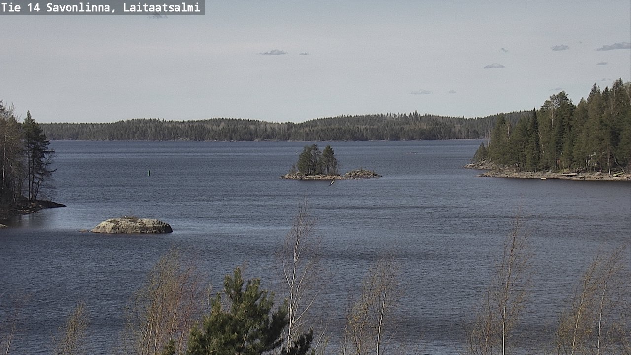 Weather Camera Image Väg 14 Nyslott, Laitaatsalmi, Savonlinna, Etelä-Savo
