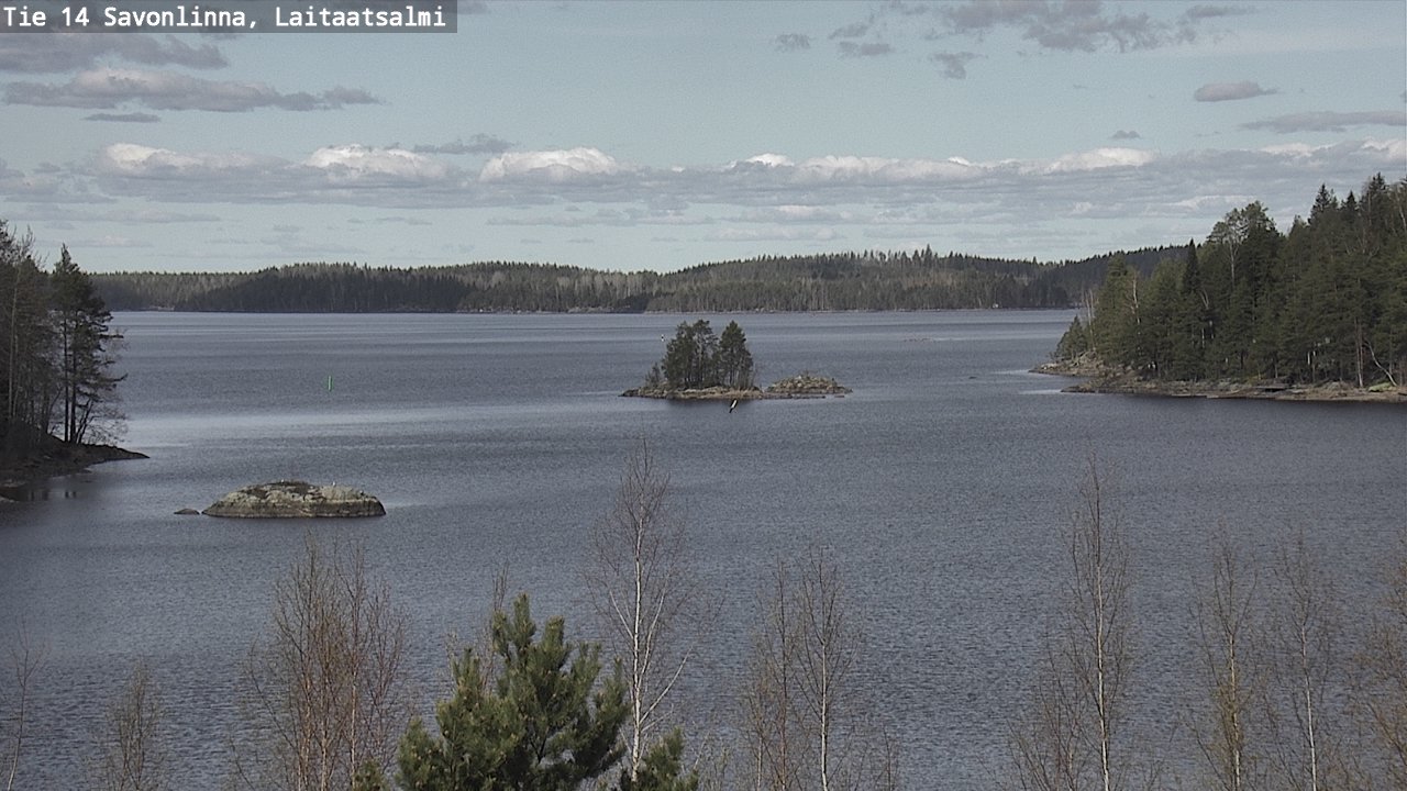 Weather Camera Image Väg 14 Nyslott, Laitaatsalmi, Savonlinna, Etelä-Savo